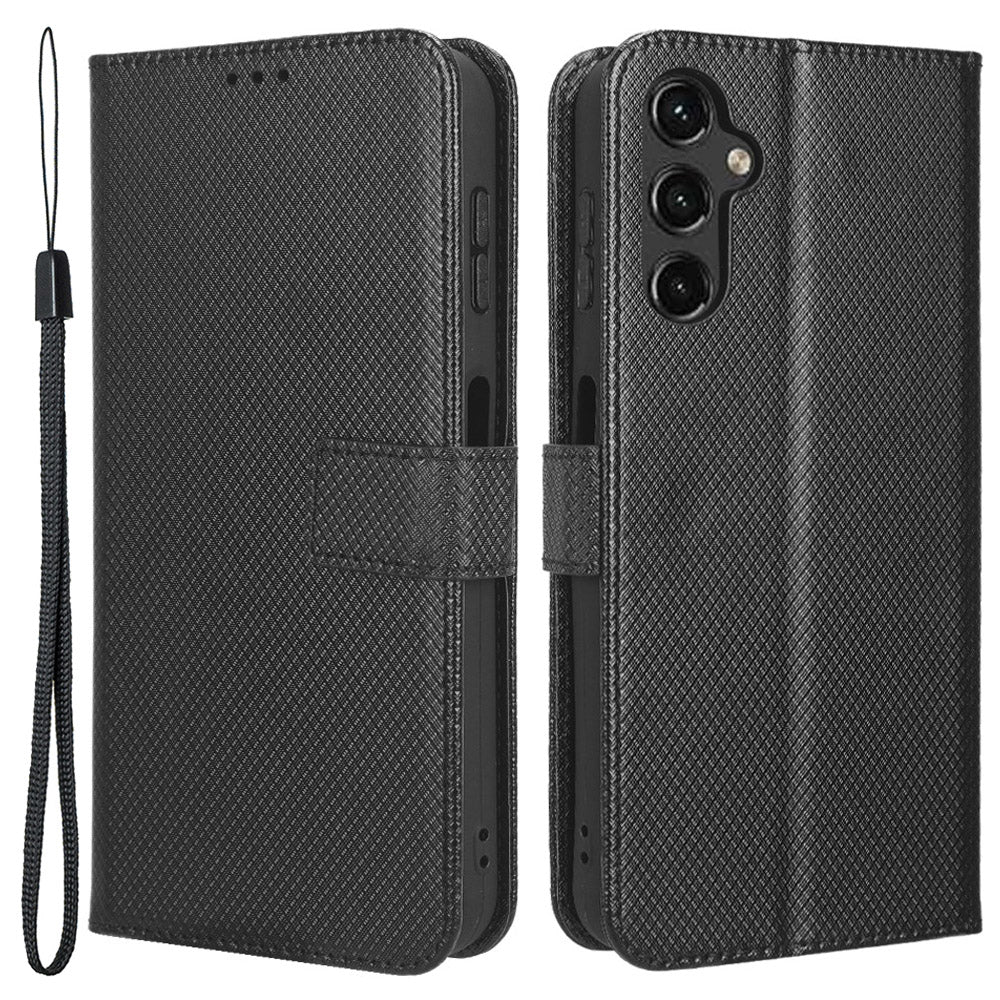For Samsung Galaxy A24 4G / A24 5G PU Leather Phone Case Wallet Stand Diamond Texture Protective Cover For Samsung Galaxy A24 4G / A24 5G PU Leather Phone Case Wallet Stand Diamond Texture Protective Cover